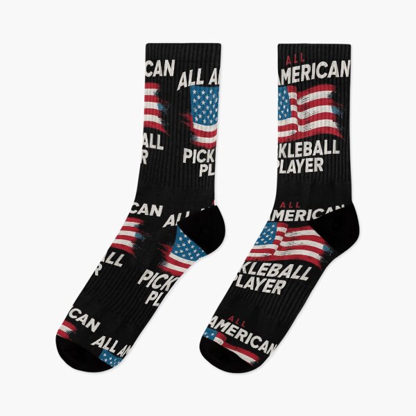 Item preview, All American Pickleball Player With Usa Flag  designed and sold by Smix Pixels.