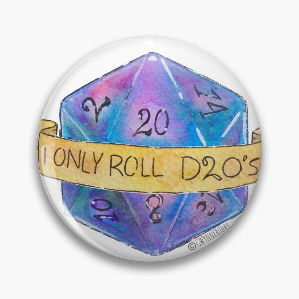 Item preview, I Only Roll D20's designed and sold by Gwynnerohrs.
