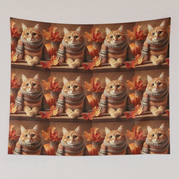 Item preview, Cozy Cat Autumn Vibes designed and sold by Lorets-Designs.