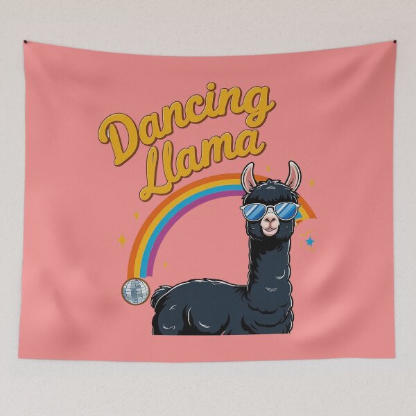 Item preview, Dancing Llama, Funny Llama, Llama lover gift designed and sold by Dabbing Turtle Designs.