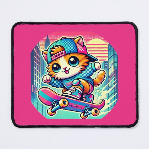 Item preview, Super Cute Vintage Kitty Skater II designed and sold by WeLoveCatss.