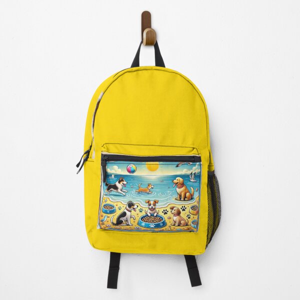 Item preview, Beachside Paws - A Sunny Day at the Dog Beach designed and sold by WheelieGdArt.
