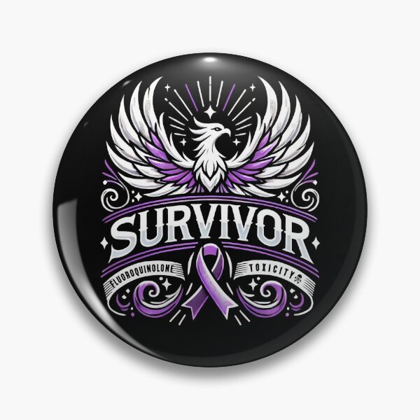 Item preview, Survivor Phoenix - Fluoroquinolone Toxicity Awareness designed and sold by DOLCEINDIGO.