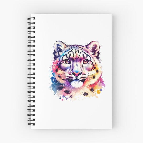 Item preview, Watercolor Snow Leopard Face designed and sold by TheAnimalZ00.