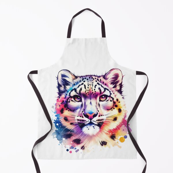 Item preview, Watercolor Snow Leopard Face designed and sold by TheAnimalZ00.