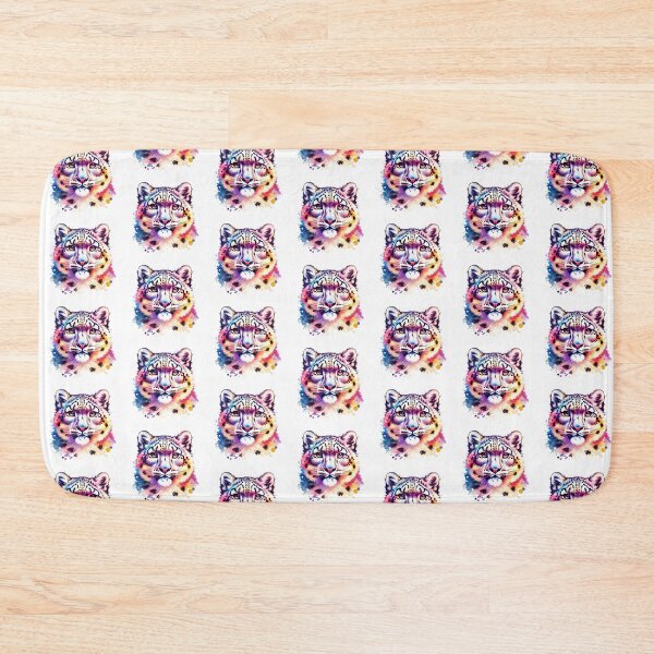Item preview, Watercolor Snow Leopard Face designed and sold by TheAnimalZ00.