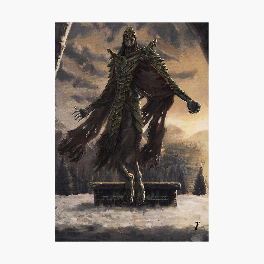Skyrim Dragon Priest Fan Poster" Poster for by Ultimatecars | Redbubble