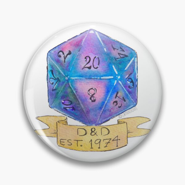 Artikelvorschau, Aquarell D20 Würfel entworfen und verkauft von Gwynnerohrs.