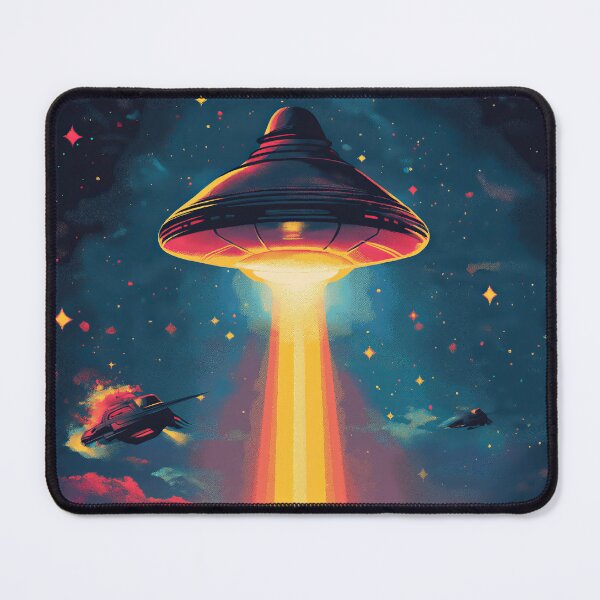 Item preview, Retro UFO Invasion Art designed and sold by seelya83.