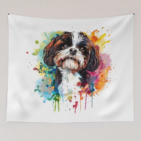 Item preview, Shihtzu | Colorful Watercolor Design #9 designed and sold by MatsurexDesigns.