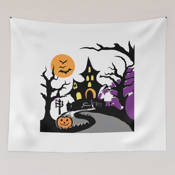 Item preview, spooky halloween town with boo design trendy and modern  designed and sold by helkav.