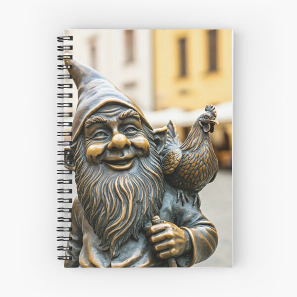 Item preview, Thinking of Wroclaw - Gnome With Chicken designed and sold by Purrfecta.