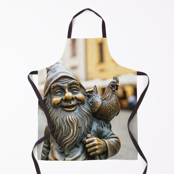 Item preview, Thinking of Wroclaw - Gnome With Chicken designed and sold by Purrfecta.