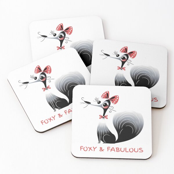 Item preview, Cute Fox Caricature - Foxy & Fabulous - Polka Dot Minimalist Animal Art designed and sold by BeaverFriends.