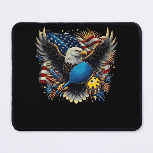 Item preview, Us Eagle All American Pickleball Player With Usa Flag  designed and sold by Smix Pixels.