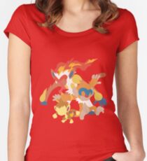 Chimchar Evolution Women's Fitted Scoop T-Shirt