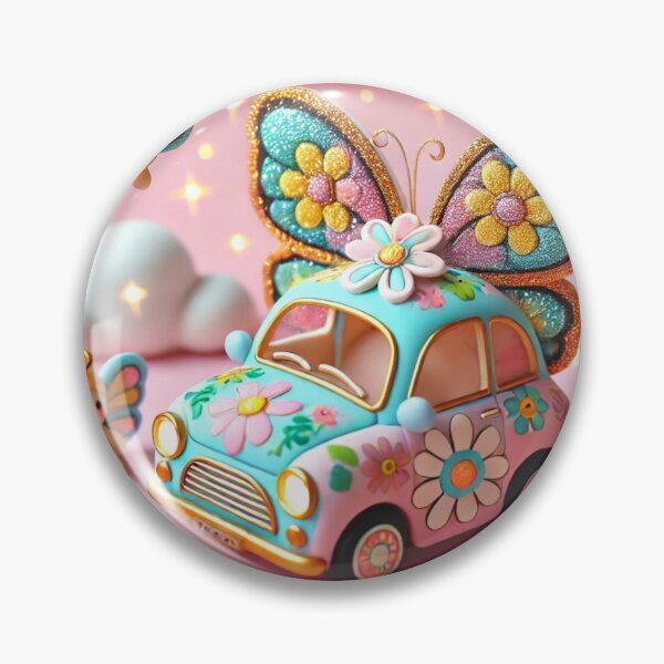 Item preview, Whimsical Car with Butterflies and Angels designed and sold by h4sey.