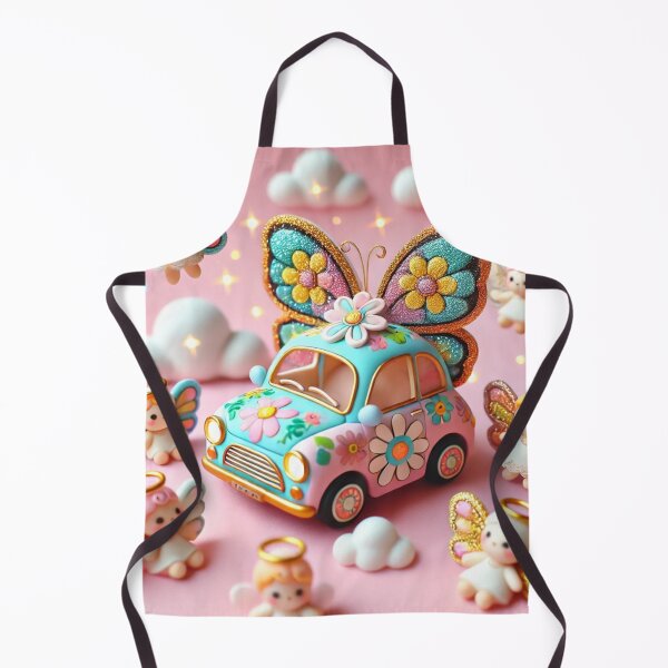 Item preview, Whimsical Car with Butterflies and Angels designed and sold by h4sey.