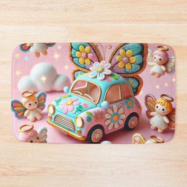Item preview, Whimsical Car with Butterflies and Angels designed and sold by h4sey.
