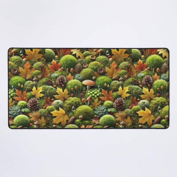 Item preview, Rainy Autumn Forest Moss with Mushrooms designed and sold by kakasik.
