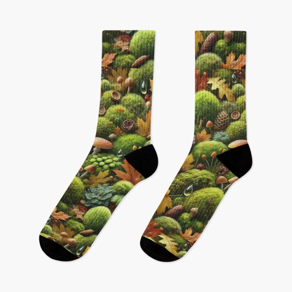 Item preview, Rainy Autumn Forest Moss with Mushrooms designed and sold by kakasik.