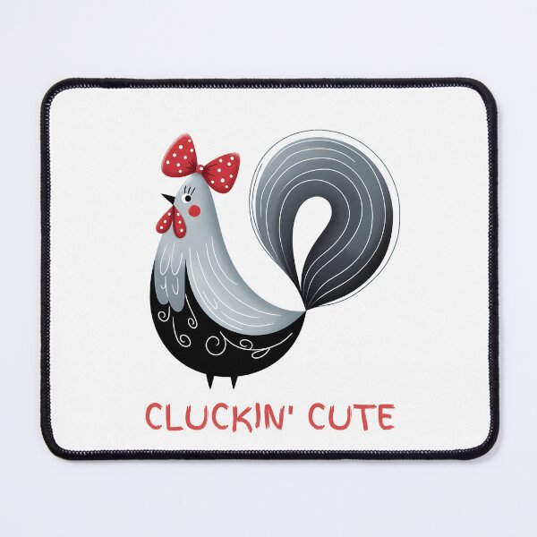 Item preview, Cute Chicken Caricature -Cluckin' cute - Polka Dot Minimalist Animal Art designed and sold by BeaverFriends.