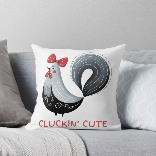 Item preview, Cute Chicken Caricature -Cluckin' cute - Polka Dot Minimalist Animal Art designed and sold by BeaverFriends.