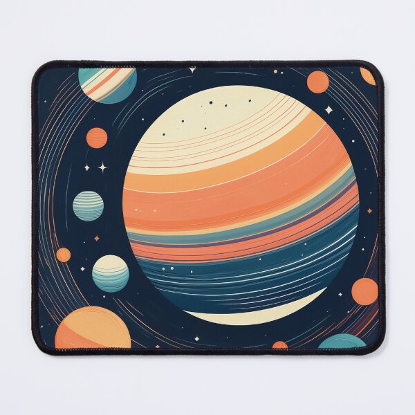 Item preview, A nature-inspired space design with earthy tones, featuring planets and stars. designed and sold by HEMRO.