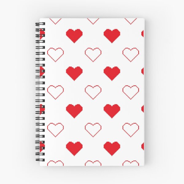 Item preview, 8-Bit Retro Pixel Heart Pattern Heart Outline Pattern designed and sold by RAWWR.