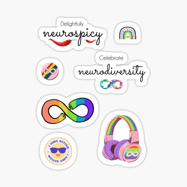 Item preview, Neurodiversity Sticker Pack designed and sold by aliveinmiddle.
