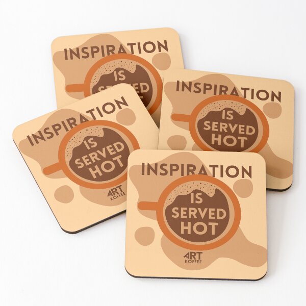 Item preview, "Inspiration is served hot" designed and sold by ArtKoffee.