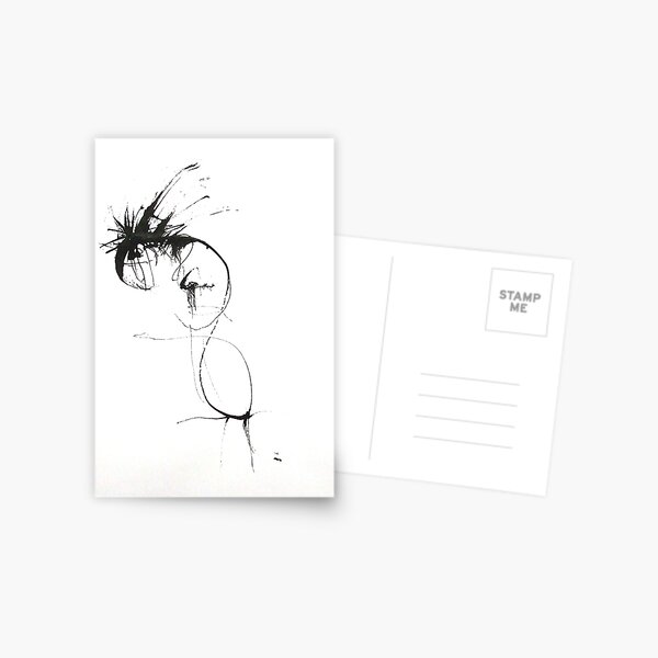 untitled ink drawing Postcard