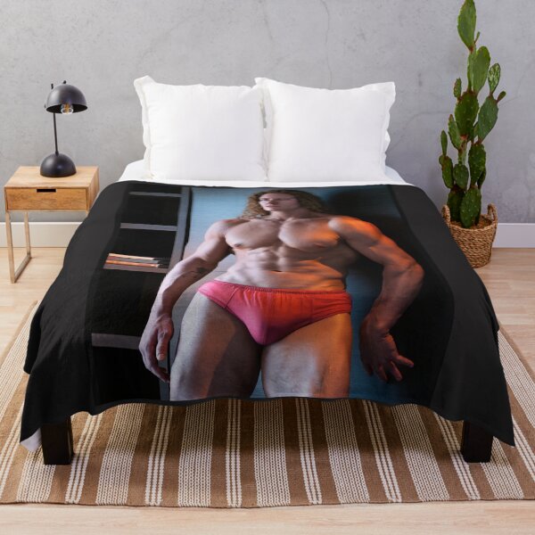 Item preview, Bodybuilder In Red Suit designed and sold by handsomenudes.