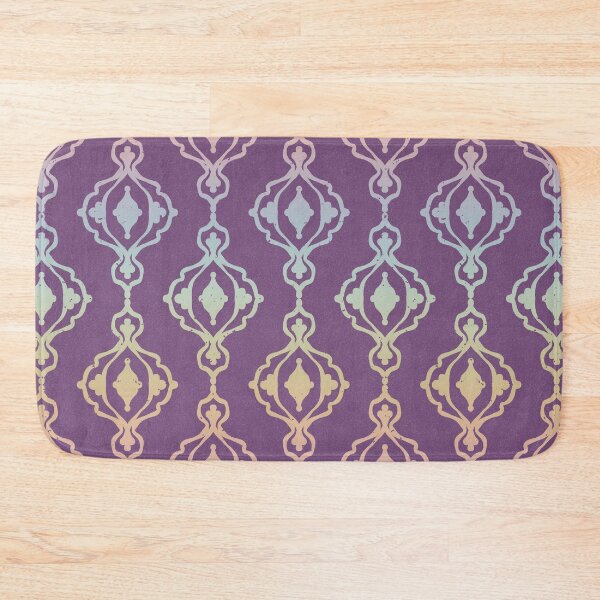 Item preview, Dacha Arabesque Pattern - Plum + Rainbow Sorbet designed and sold by Irene Estelle.