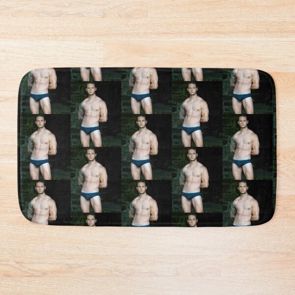 Item preview, Bodybuilder In Blue Suit designed and sold by handsomenudes.