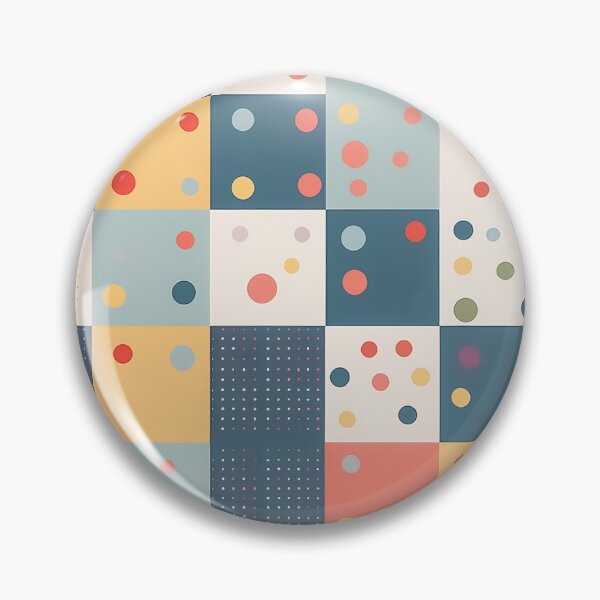 Item preview, A checkerboard pattern design with ditsy polka dots in various sizes and colors, designed and sold by HEMRO.