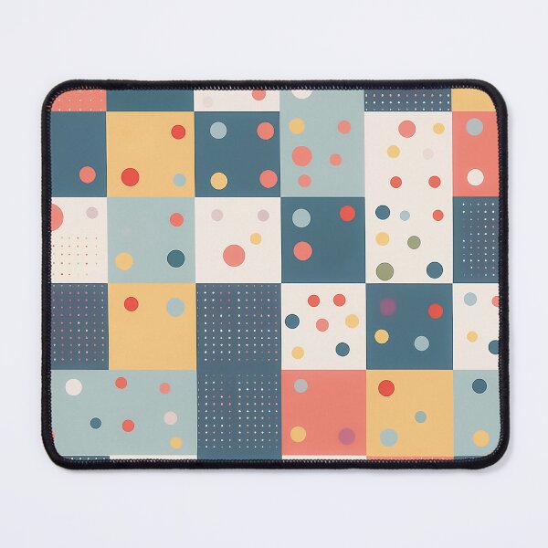 Item preview, A checkerboard pattern design with ditsy polka dots in various sizes and colors, designed and sold by HEMRO.