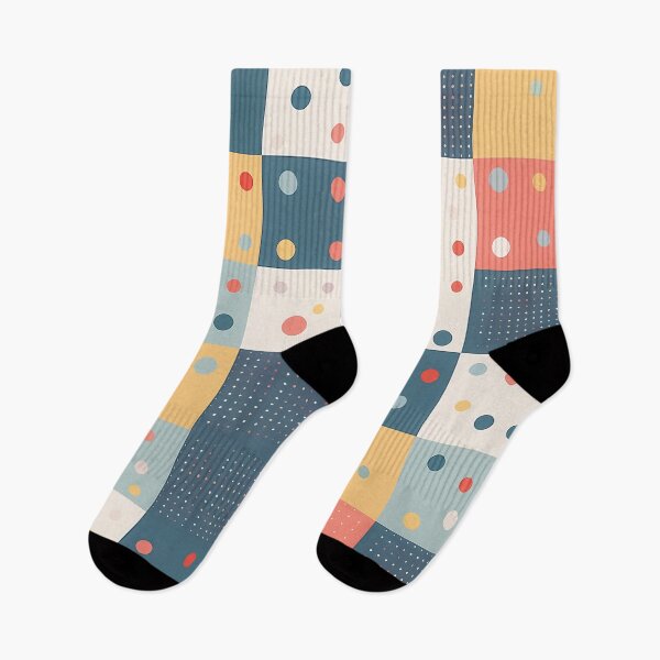 Item preview, A checkerboard pattern design with ditsy polka dots in various sizes and colors, designed and sold by HEMRO.