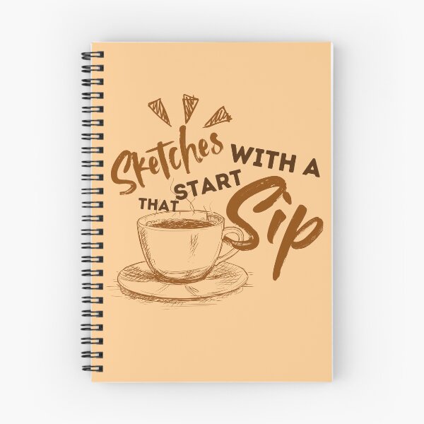Item preview, "Sketches that start with a sip" designed and sold by ArtKoffee.