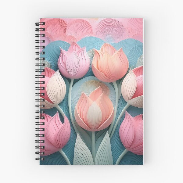 Item preview, An intricate pattern design with waves circles and tulips in a vibrance pastel of colors designed and sold by HEMRO.