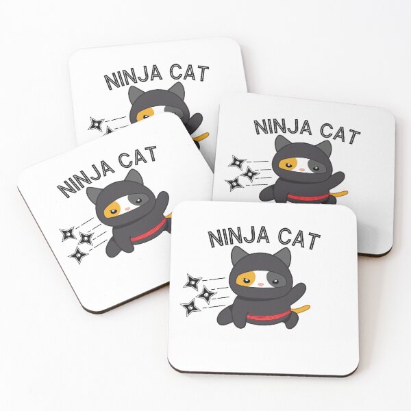 Item preview, NINJA CAT THROWING STARS designed and sold by TommyTsunami.