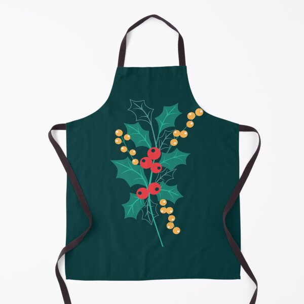Item preview, Retro Christmas winter flora berries bouquet green designed and sold by Dana Du.