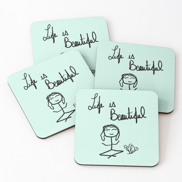 Item preview, Life is beautiful  designed and sold by FunandWhimsy.