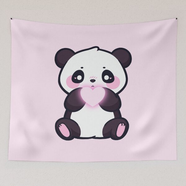 Item preview, Panda with a Glowing Heart designed and sold by cuteart.
