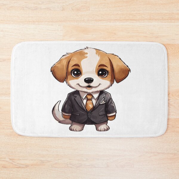Item preview, Business Dog, kawaii chibi dog wearing a suit or smoking designed and sold by AdrianMDesigns.