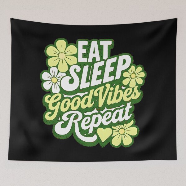 Item preview, Eat Sleep Good Vibes Repeat designed and sold by BuxomBabe21.