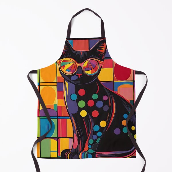 Item preview, Copy of Hipster retro psychedelic cat print designed and sold by dcrc.