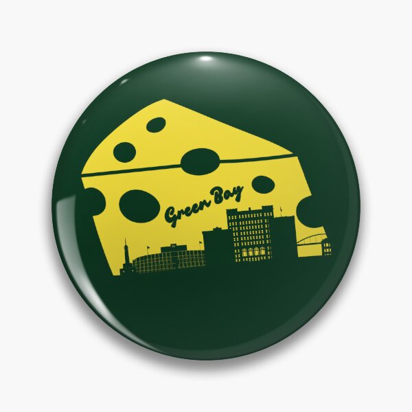Item preview, Green Bay Wisconsin Cheese Skyline Silhouette designed and sold by The Masked Designer.
