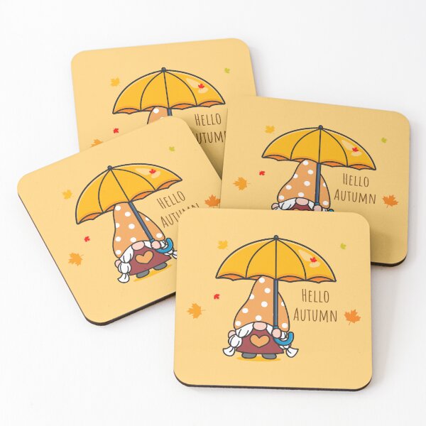 Item preview, "Kawaii Gnome Welcoming Autumn - Cute Fall Vibes" designed and sold by artworkathome.
