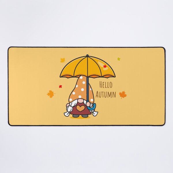 Item preview, "Kawaii Gnome Welcoming Autumn - Cute Fall Vibes" designed and sold by artworkathome.